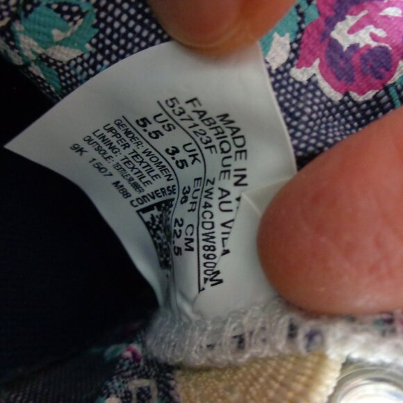 Converse All Star White Shoreline Rope Laces Slip On Women Size 5.5 - Picture 3 of 7